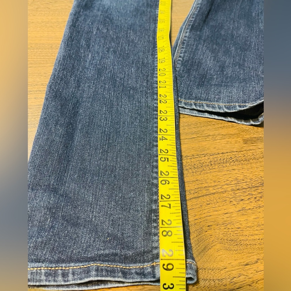 Express Dark Blue Women's Straight Leg Jeans - Picture 7 of 7